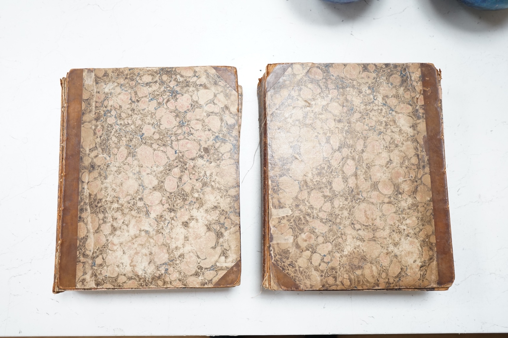 Green, Thomas - The Universal Herbal; or, Botanical, Medical, and Agricultural Dictionary ... 2 vols. (but without the numerous coloured plates); contemp, calf (distressed), folio. Liverpool, (1820)